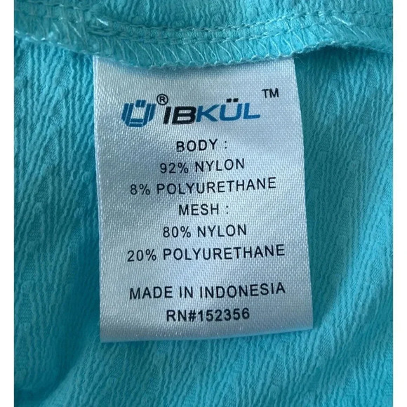 Ibkul Mock Turtleneck Mesh Blue Size Extra Small XS - Picture 4 of 4
